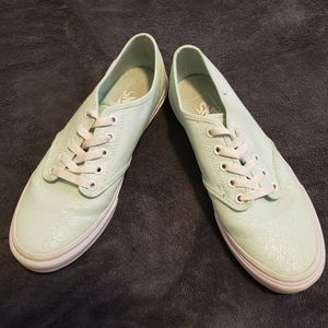 Vans Women's Pastel Green Sneakers